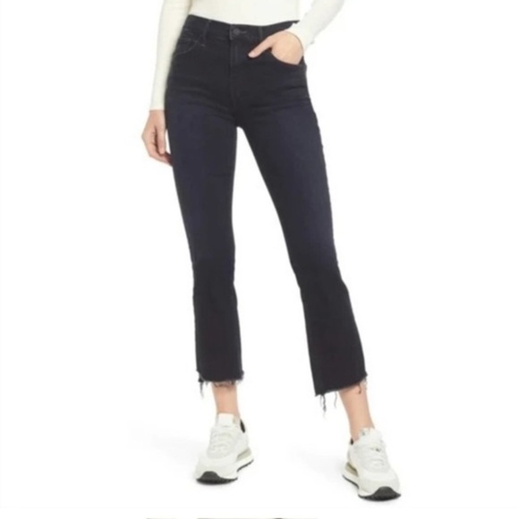 Mother The Insider Crop Step Fray in Night in Paris Size 23 NWT - Picture 1 of 8